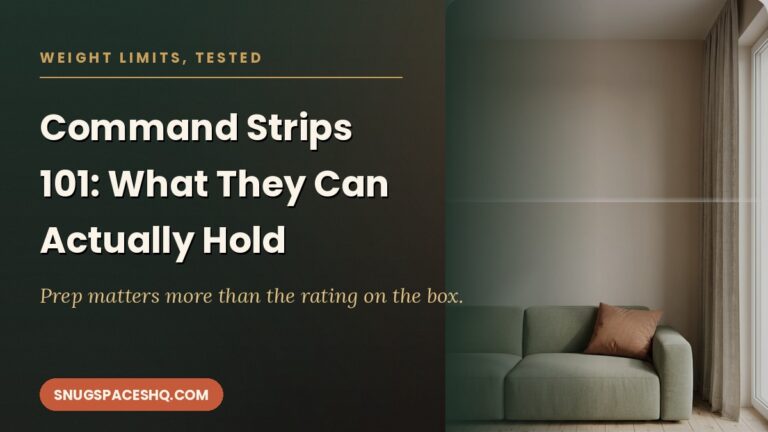 Command Strips 101: What They Can Actually Hold (and What They Can’t)