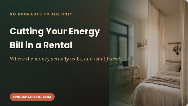 Cutting Your Energy Bill in a Rental Without a Single Upgrade to the Unit