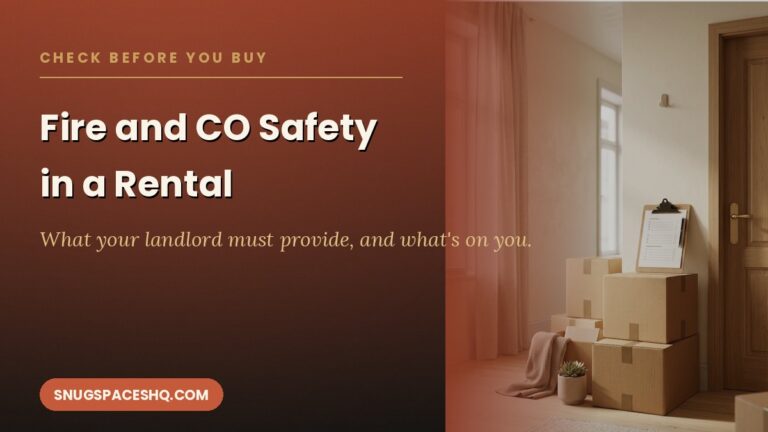 Fire and Carbon Monoxide Safety in a Rental: What to Check and What to Buy