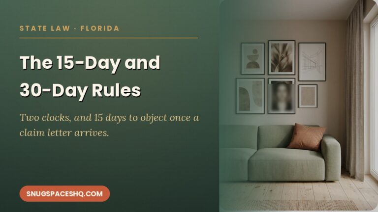 Florida Security Deposit Return Law: The 15-Day and 30-Day Rules
