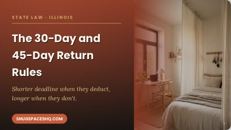 Illinois Security Deposit Law: The 30-Day and 45-Day Return Rules