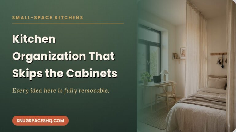 Small Rental Kitchen Organization Ideas That Don’t Touch a Single Cabinet