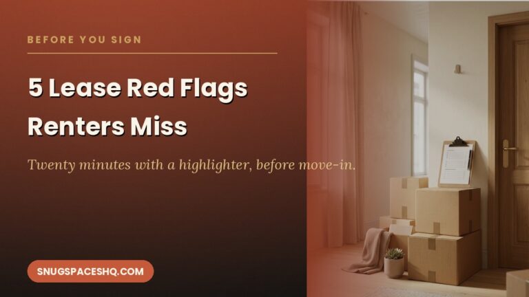 5 Lease Red Flags to Catch Before You Sign