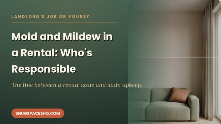 Mold and Mildew in a Rental: What’s the Landlord’s Job vs. What’s Yours