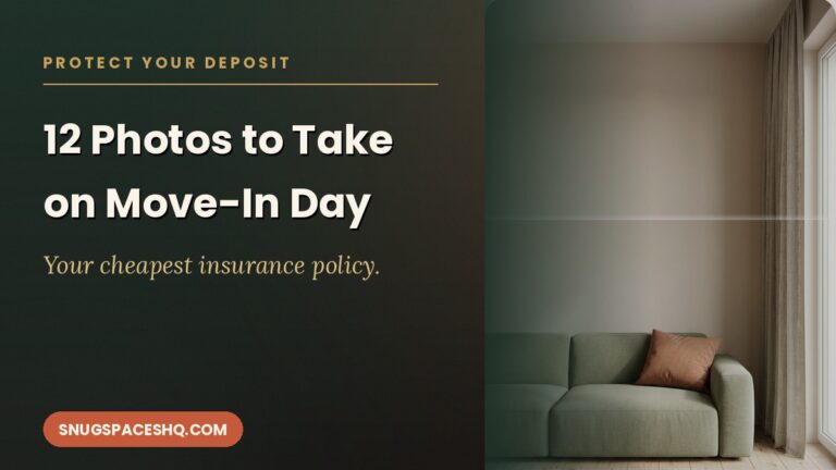 12 Photos to Take on Move-In Day (Your Cheapest Deposit Insurance)