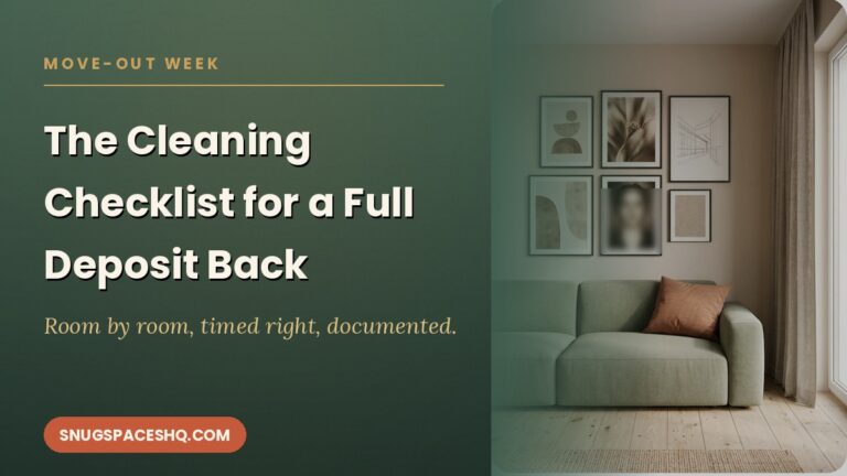 The Move-Out Cleaning Checklist That Gets You the Full Deposit Back