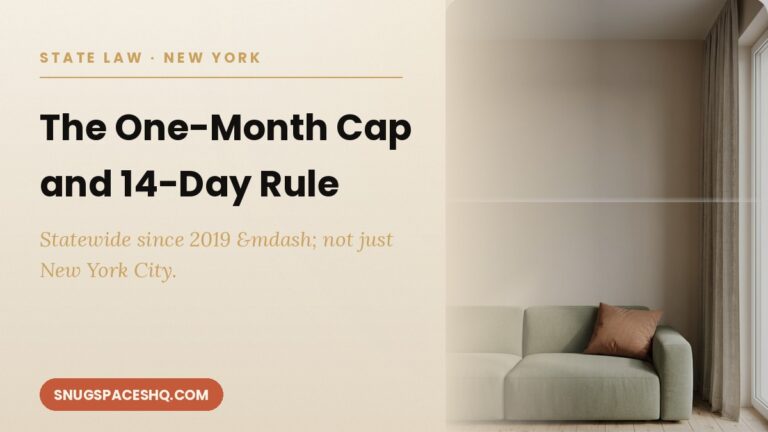 New York Security Deposit Law: The One-Month Cap and 14-Day Return Rule