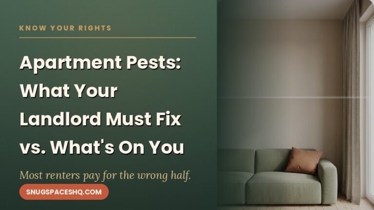 Apartment Pests: What Your Landlord Must Fix vs. What’s On You