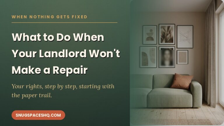 What to Do When Your Landlord Won’t Make a Repair: Your Rights, Step by Step