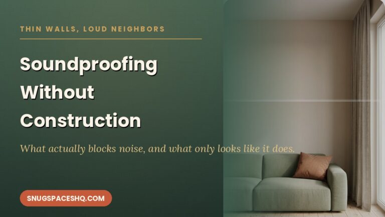 Thin Walls, Loud Neighbors: A Renter’s Guide to Soundproofing Without Construction