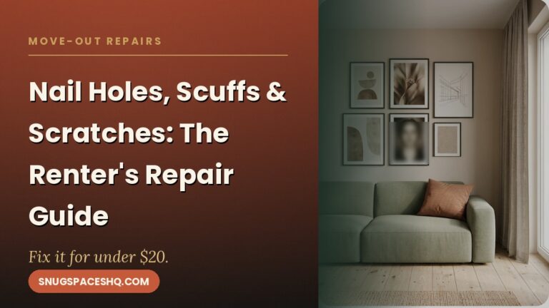 Nail Holes, Scuffs and Scratches: The Renter’s Wall Repair Guide