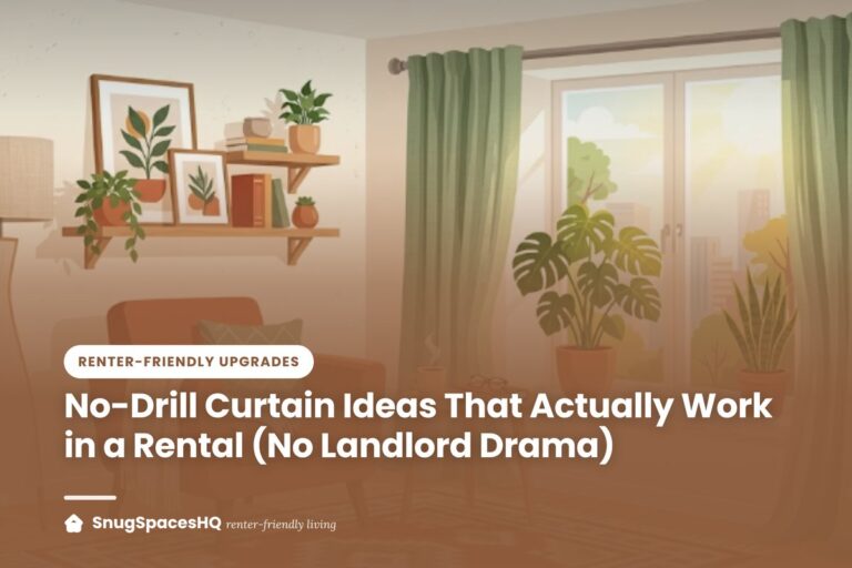 No-Drill Curtain Ideas That Actually Work in a Rental (No Landlord Drama)