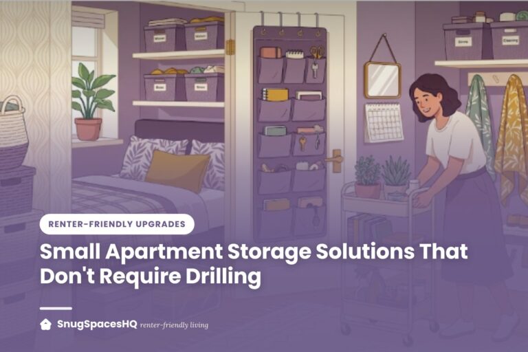 Small Apartment Storage Solutions That Don’t Require Drilling