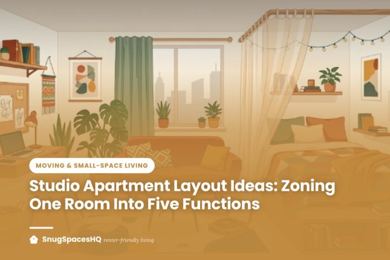 Studio Apartment Layout Ideas: Zoning One Room Into Five Functions